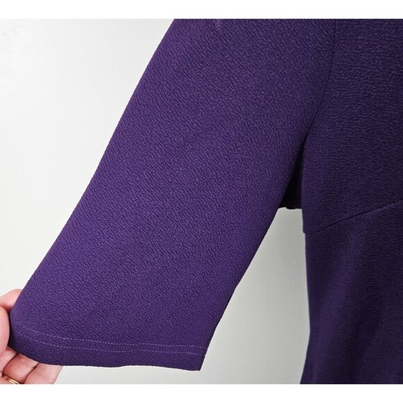 Floerns Womens Plus Size 2X  Mock Neck Short Sleeve Bodycon Pencil Midi Dress - Picture 7 of 9